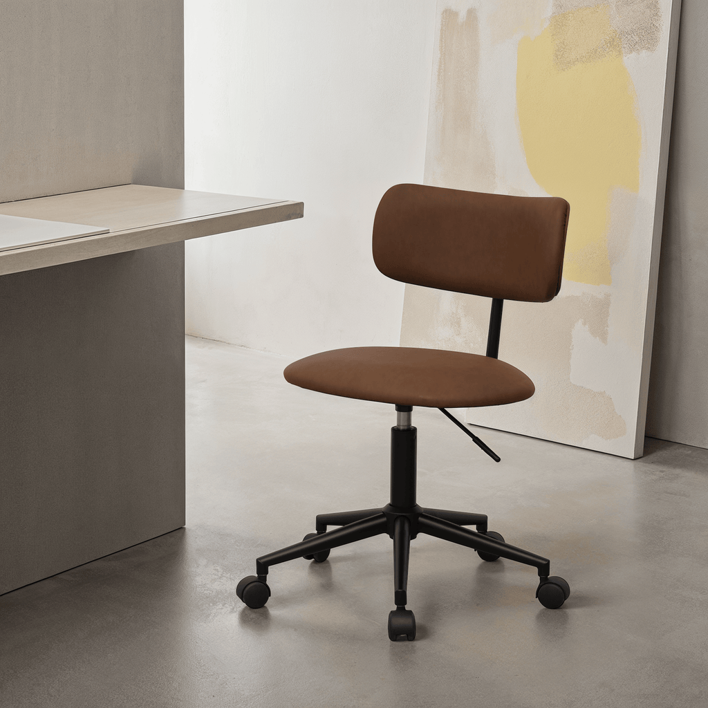 Roxy Bürostuhl - Kunstleder Dunkelbraun