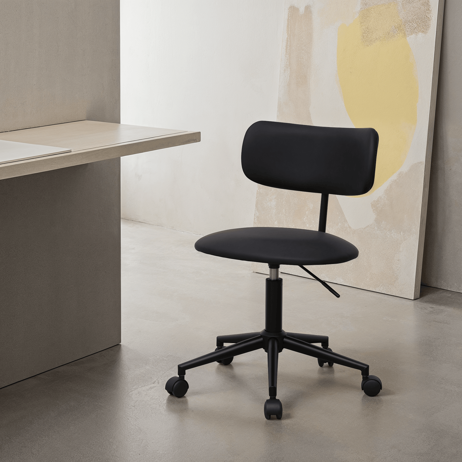 Roxy Bürostuhl - Kunstleder Schwarz