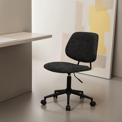 Alto Bürostuhl - Bouclé-Stoff Schwarz