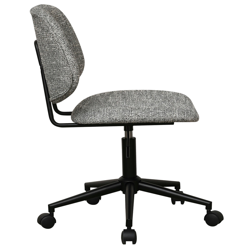 Alto Bürostuhl - Bouclé-Stoff Grau