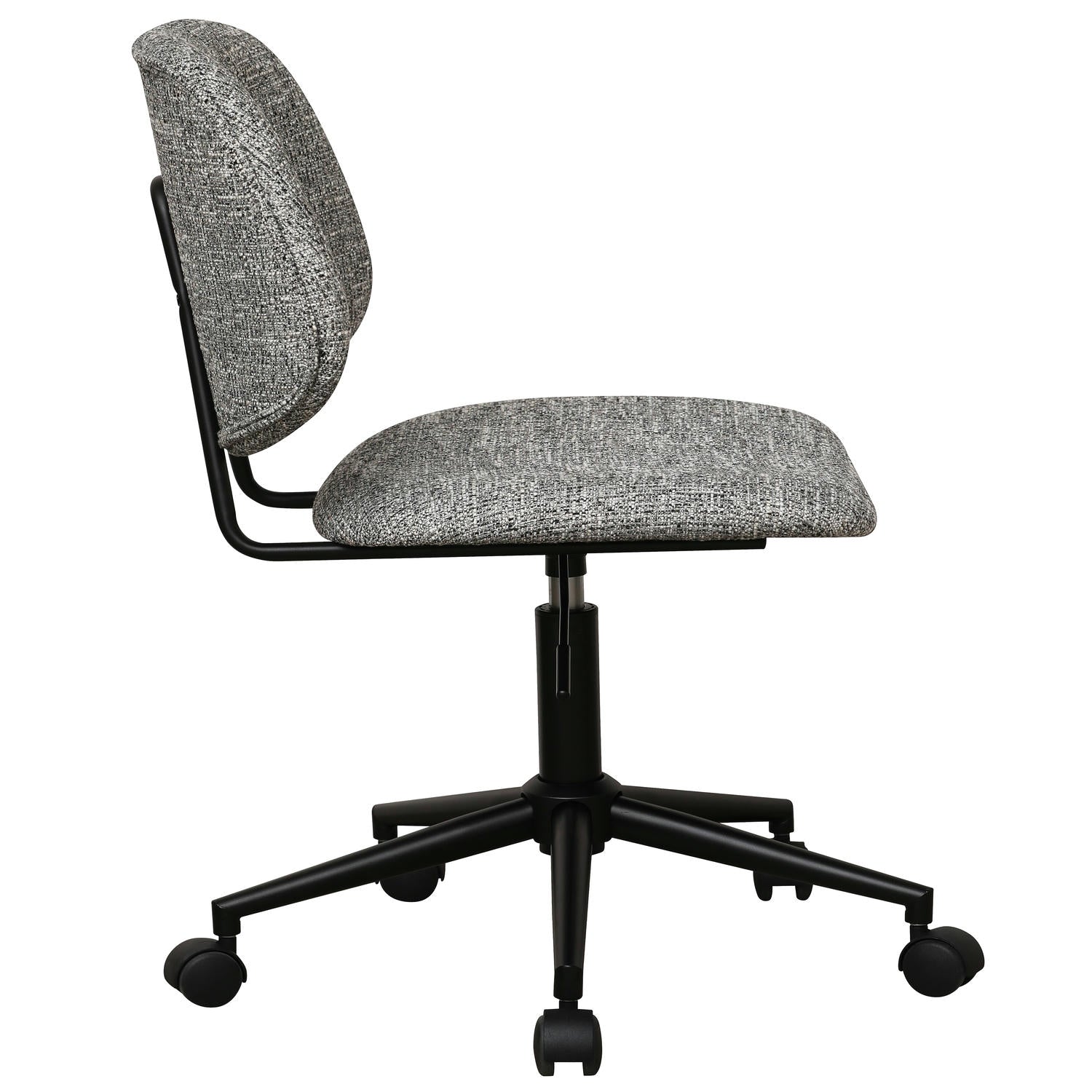 Alto Bürostuhl - Bouclé-Stoff Grau