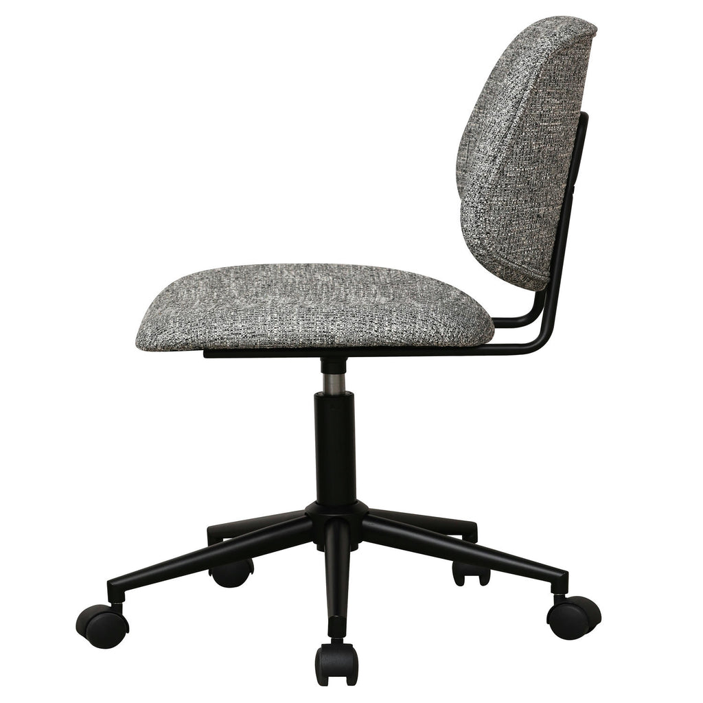 Alto Bürostuhl - Bouclé-Stoff Grau