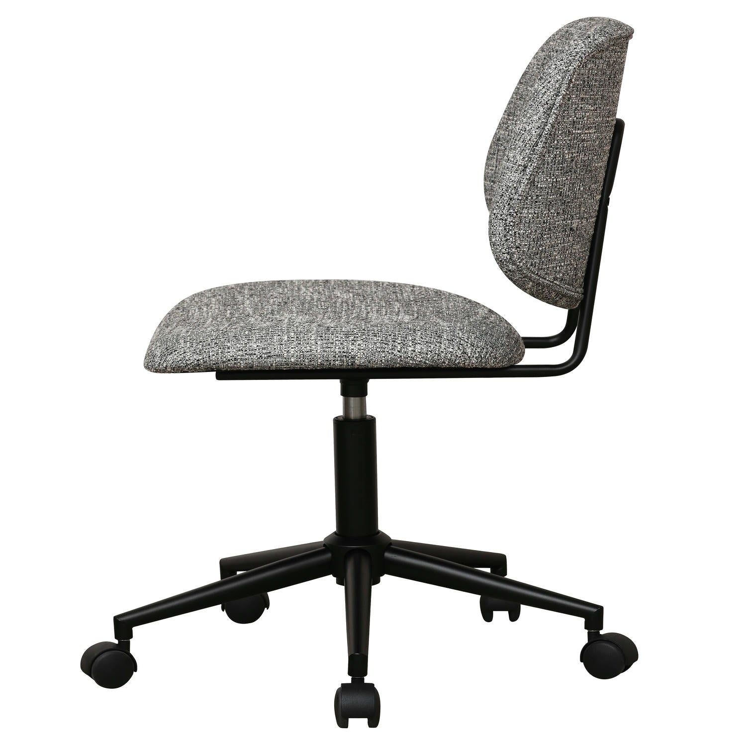 Alto Bürostuhl - Bouclé-Stoff Grau