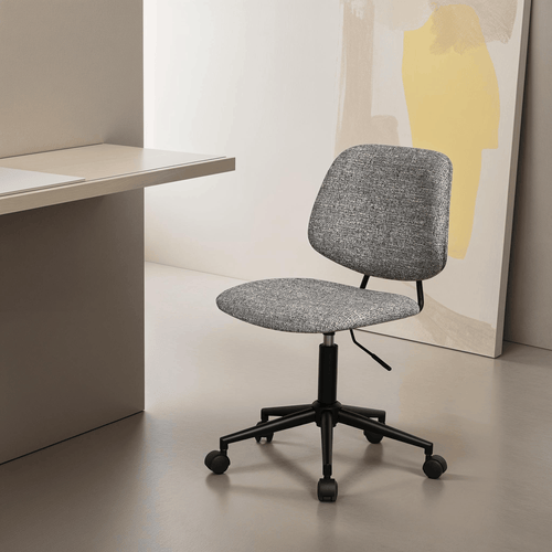 Alto Bürostuhl - Bouclé-Stoff Grau