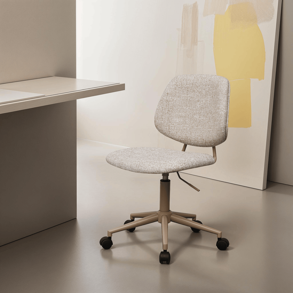 Alto Bürostuhl - Bouclé-Stoff Beige