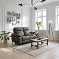 2-Sitzer Sofa - mit Elektrische Relaxfunktion, USB - Stoffbezug Taupe Grau - FURNHOUSE