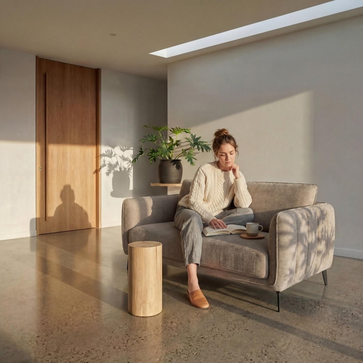 2-Sitzer Sofa - Stoffbezug Beige - FURNHOUSE