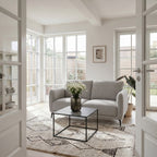2-Sitzer Sofa - Stoffbezug Grau - FURNHOUSE