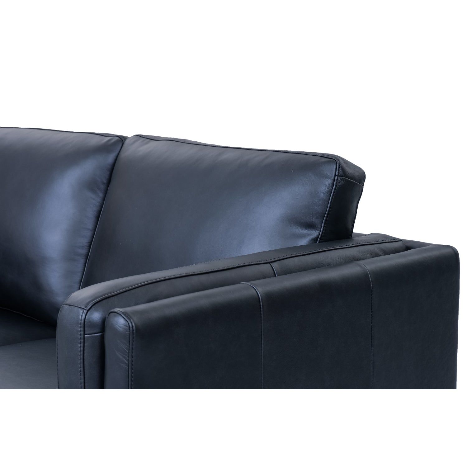 2-Sitzer Sofa Valencia Schwarz - FURNHOUSE