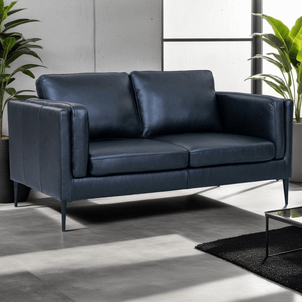 2-Sitzer Sofa Valencia Schwarz - FURNHOUSE