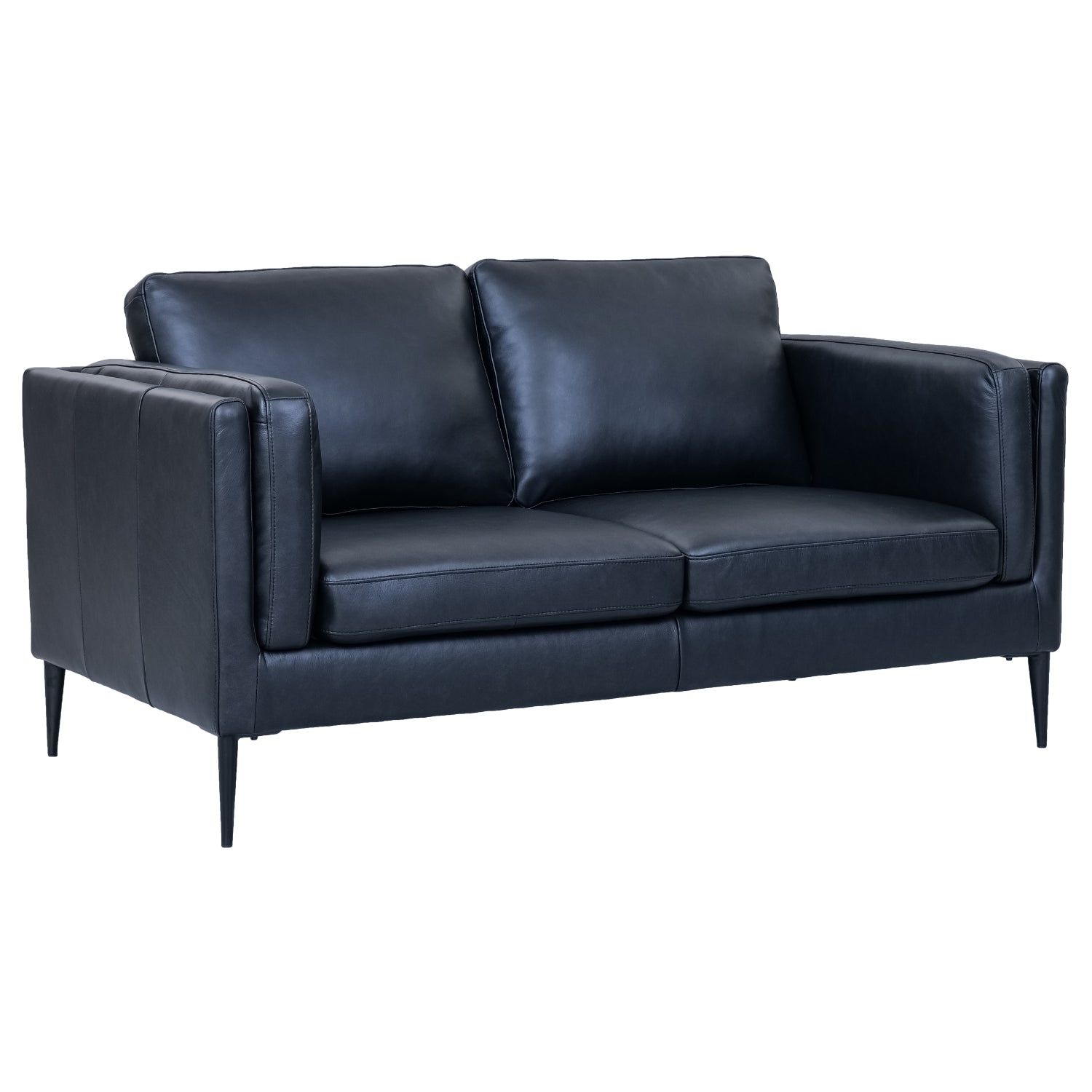 2-Sitzer Sofa Valencia Schwarz - FURNHOUSE