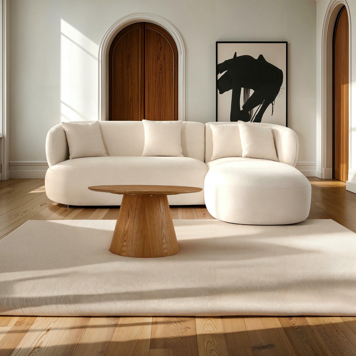 Tango Couchtisch Rund ø60 cm - Eiche Natur