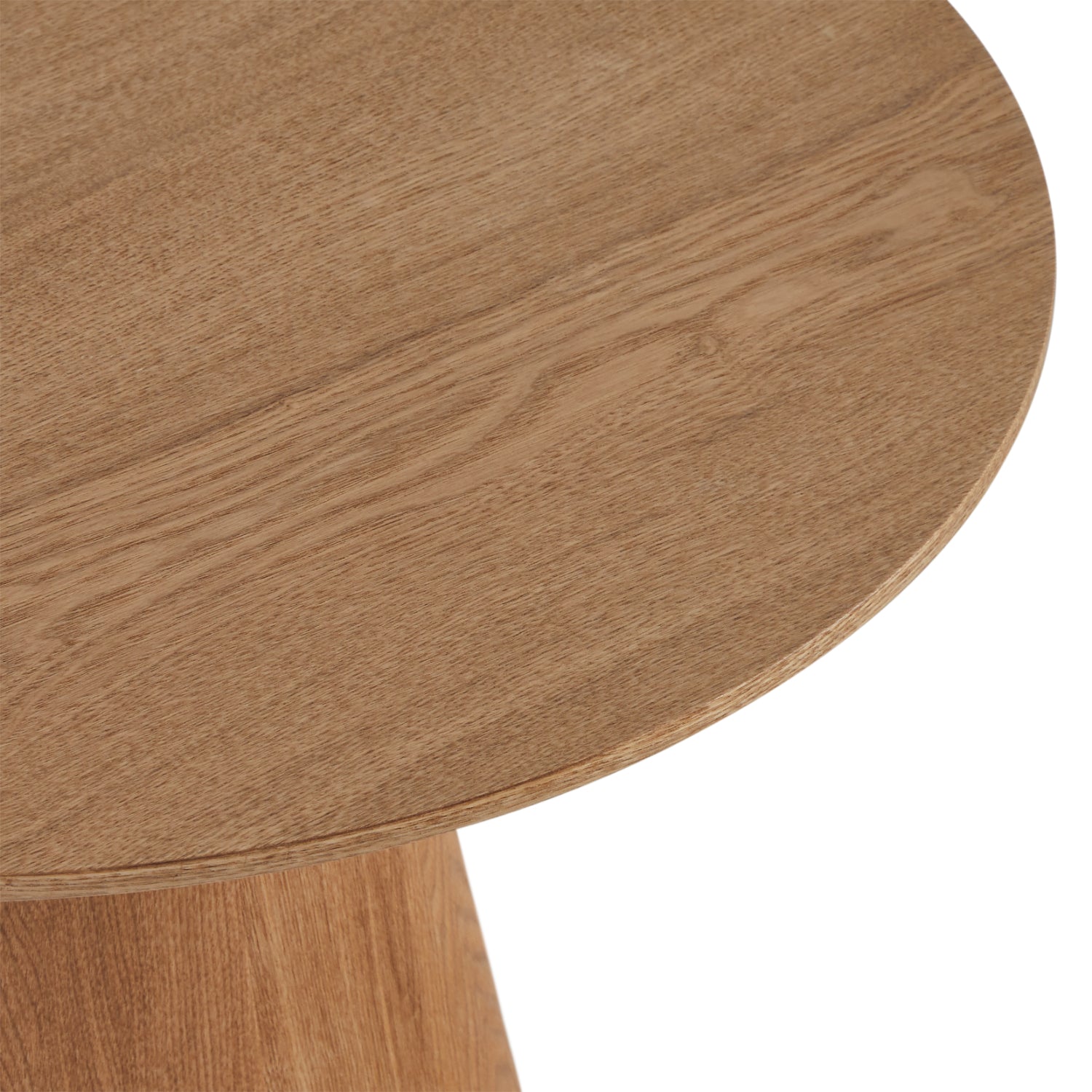 Runder Couchtisch mit Säulenfuß Tango Eichefarben ø60x40 cm - FURNHOUSE