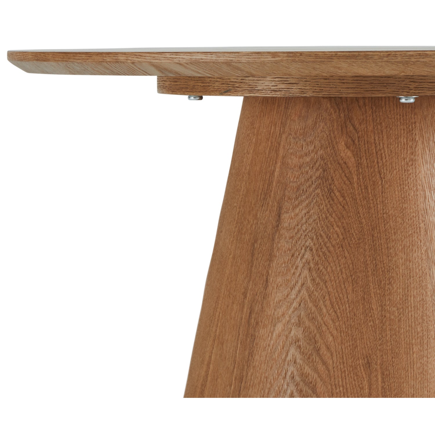 Runder Couchtisch mit Säulenfuß Tango Eichefarben ø60x40 cm - FURNHOUSE