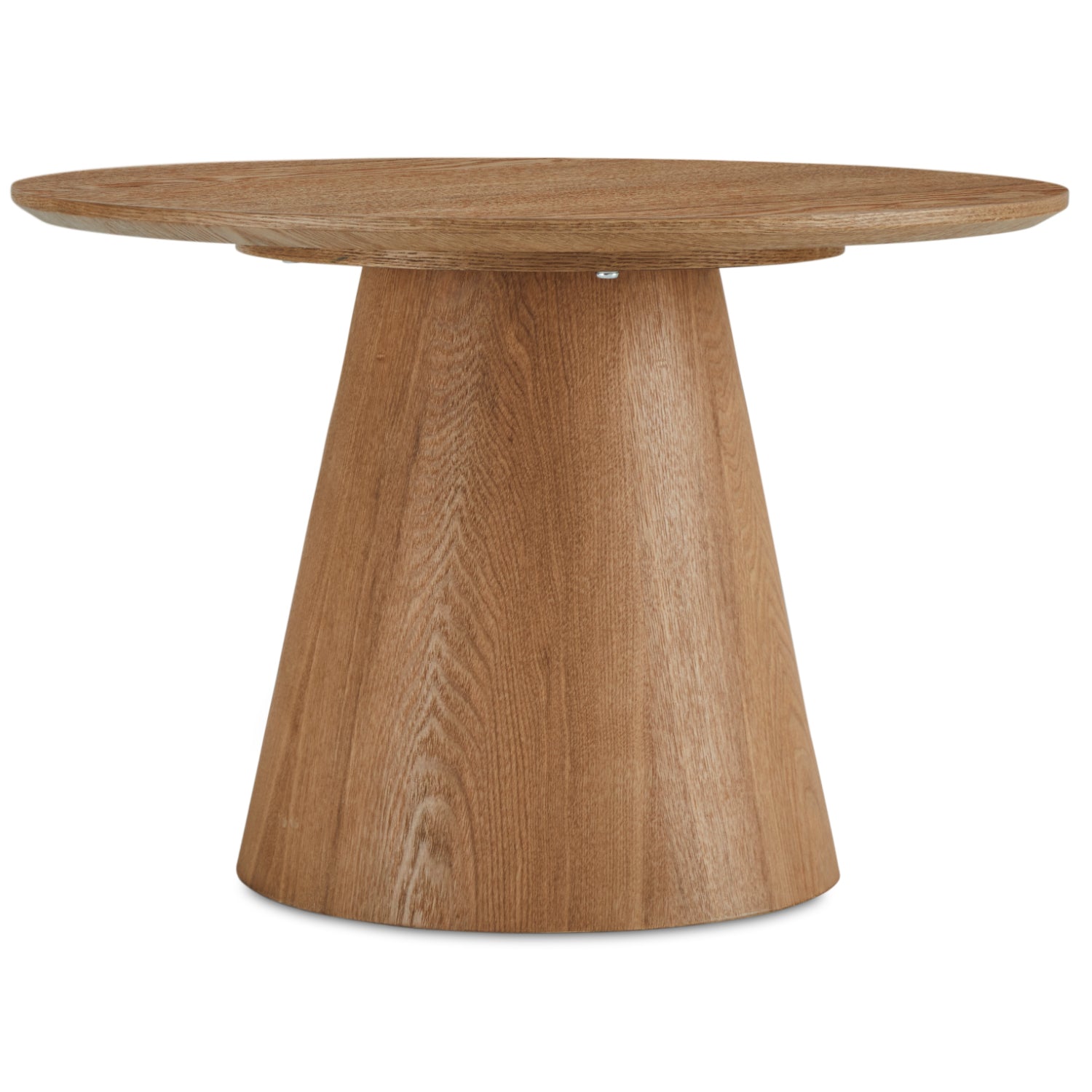Runder Couchtisch mit Säulenfuß Tango Eichefarben ø60x40 cm - FURNHOUSE