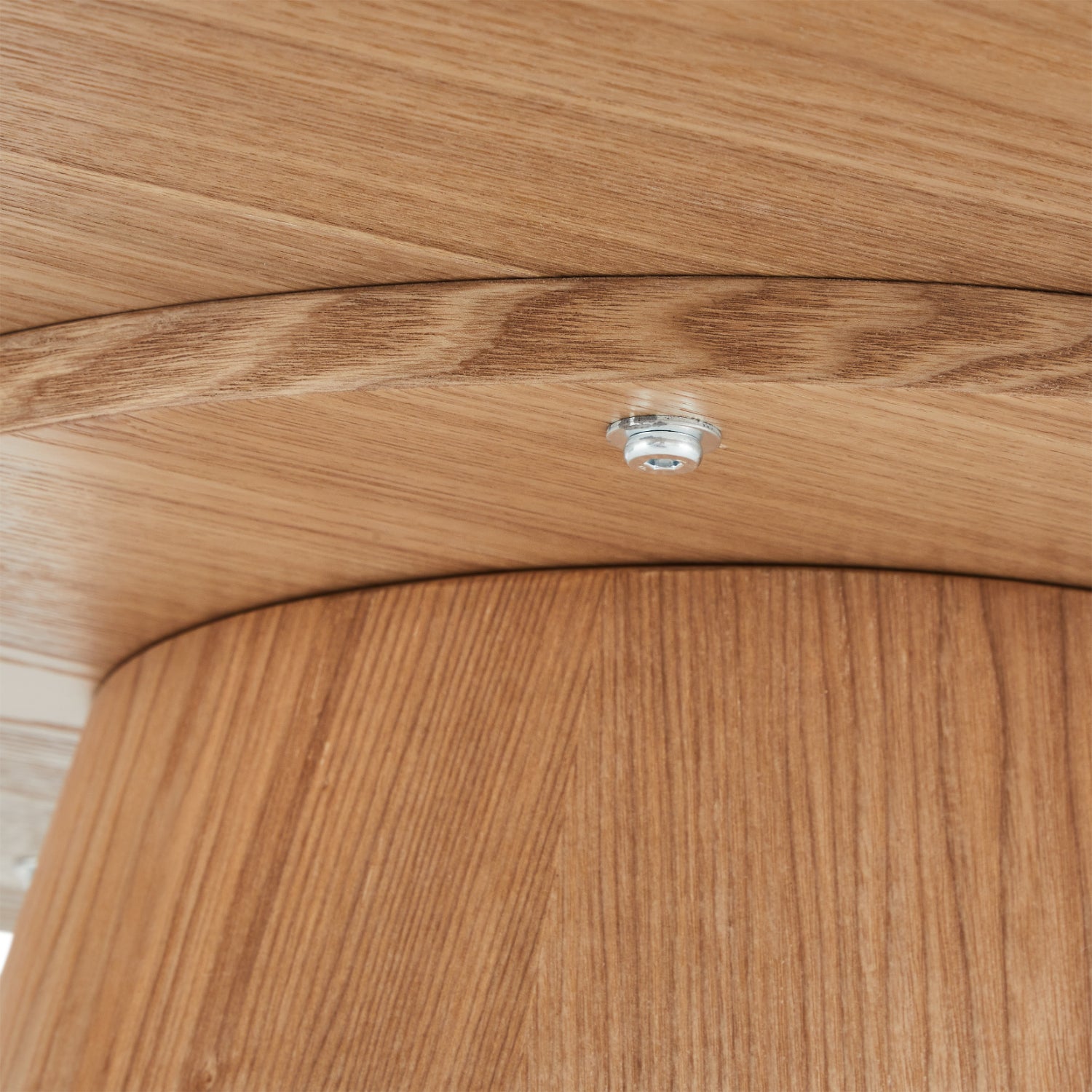 Runder Couchtisch mit Säulenfuß Tango Eichefarben ø80x45 cm - FURNHOUSE