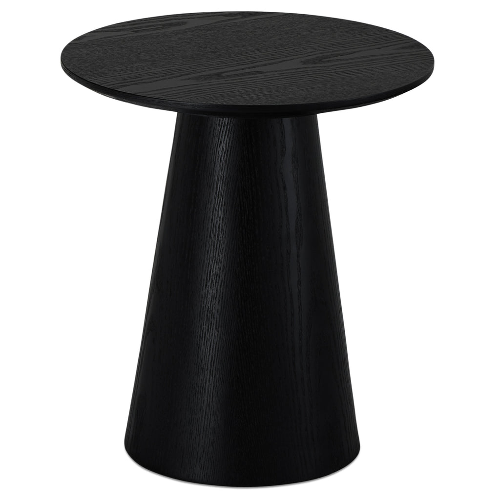 Runder Couchtisch mit Säulenfuß Tango Schwarz ø45x50 cm - FURNHOUSE