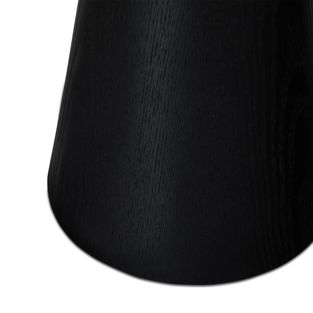 Runder Couchtisch mit Säulenfuß Tango Schwarz ø45x50 cm - FURNHOUSE