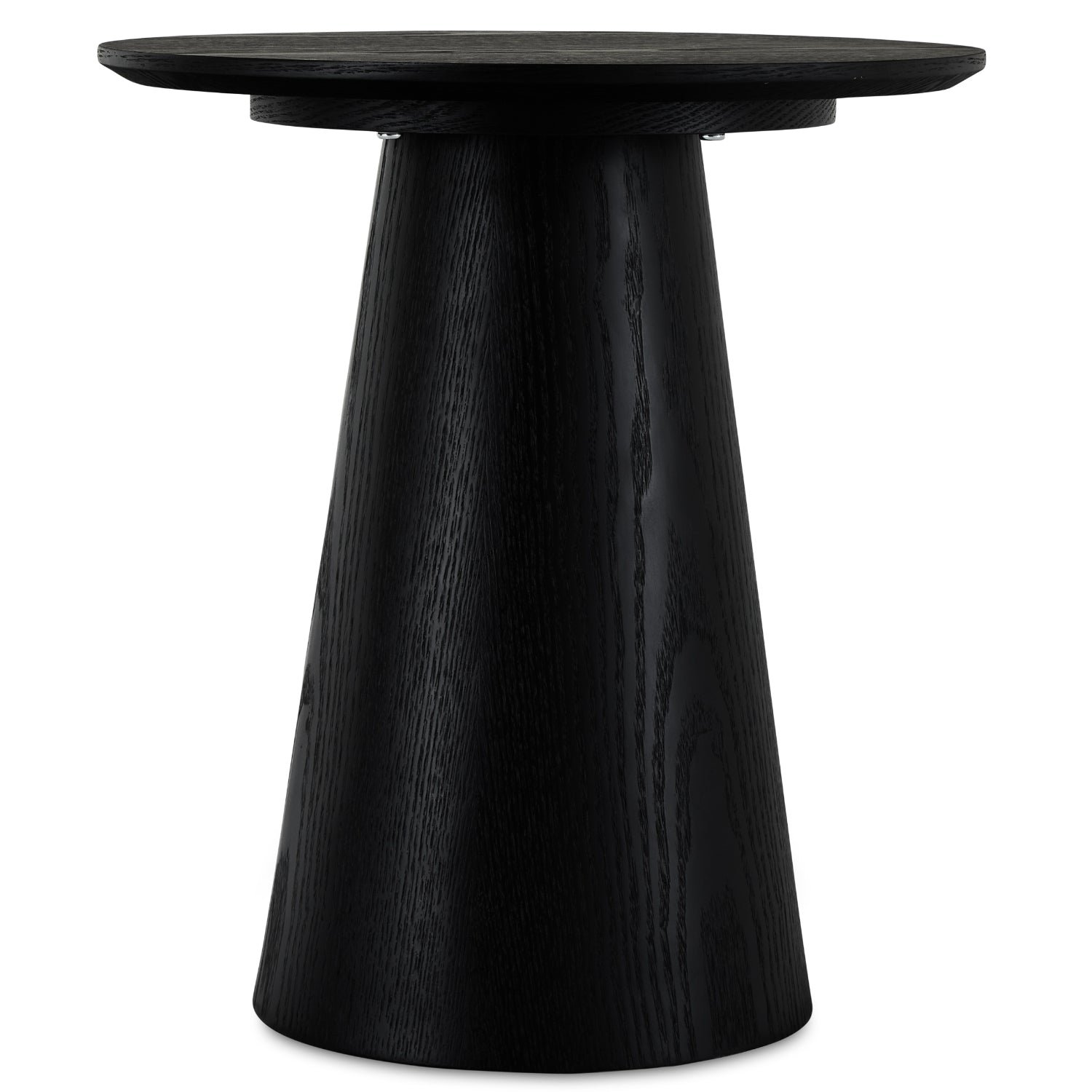 Runder Couchtisch mit Säulenfuß Tango Schwarz ø45x50 cm - FURNHOUSE