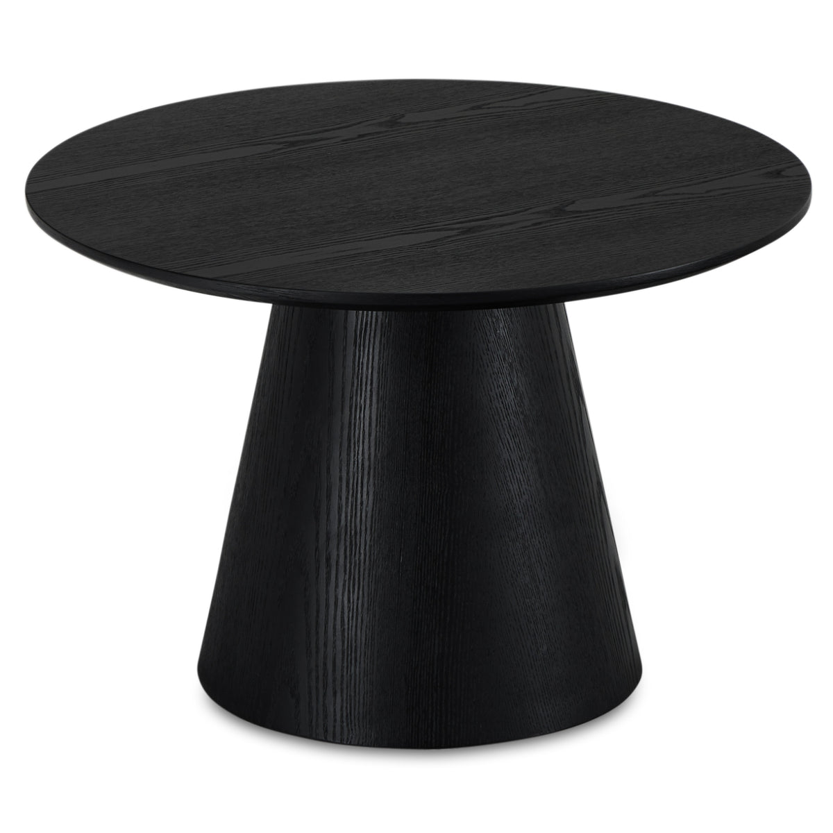 Runder Couchtisch mit Säulenfuß Tango Schwarz ø60x40 cm - FURNHOUSE