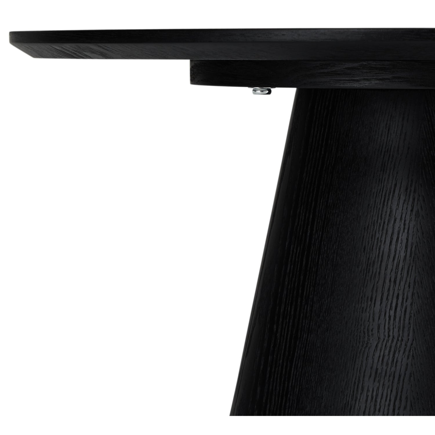 Runder Couchtisch mit Säulenfuß Tango Schwarz ø60x40 cm - FURNHOUSE