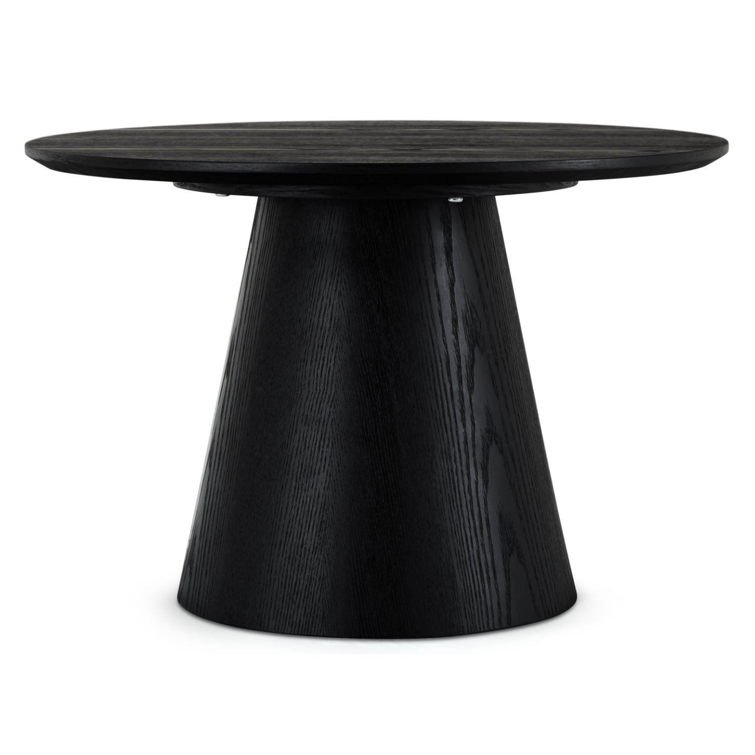 Runder Couchtisch mit Säulenfuß Tango Schwarz ø60x40 cm - FURNHOUSE