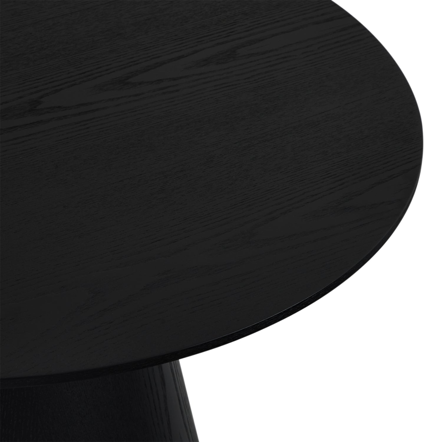 Runder Couchtisch mit Säulenfuß Tango Schwarz ø80x45 cm - FURNHOUSE