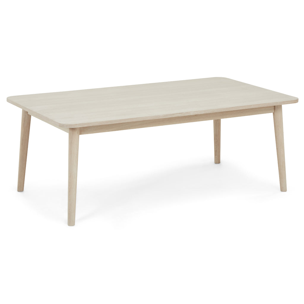Rechteckiger Couchtisch Nyborg Eiche massiv 125x70 cm - FURNHOUSE