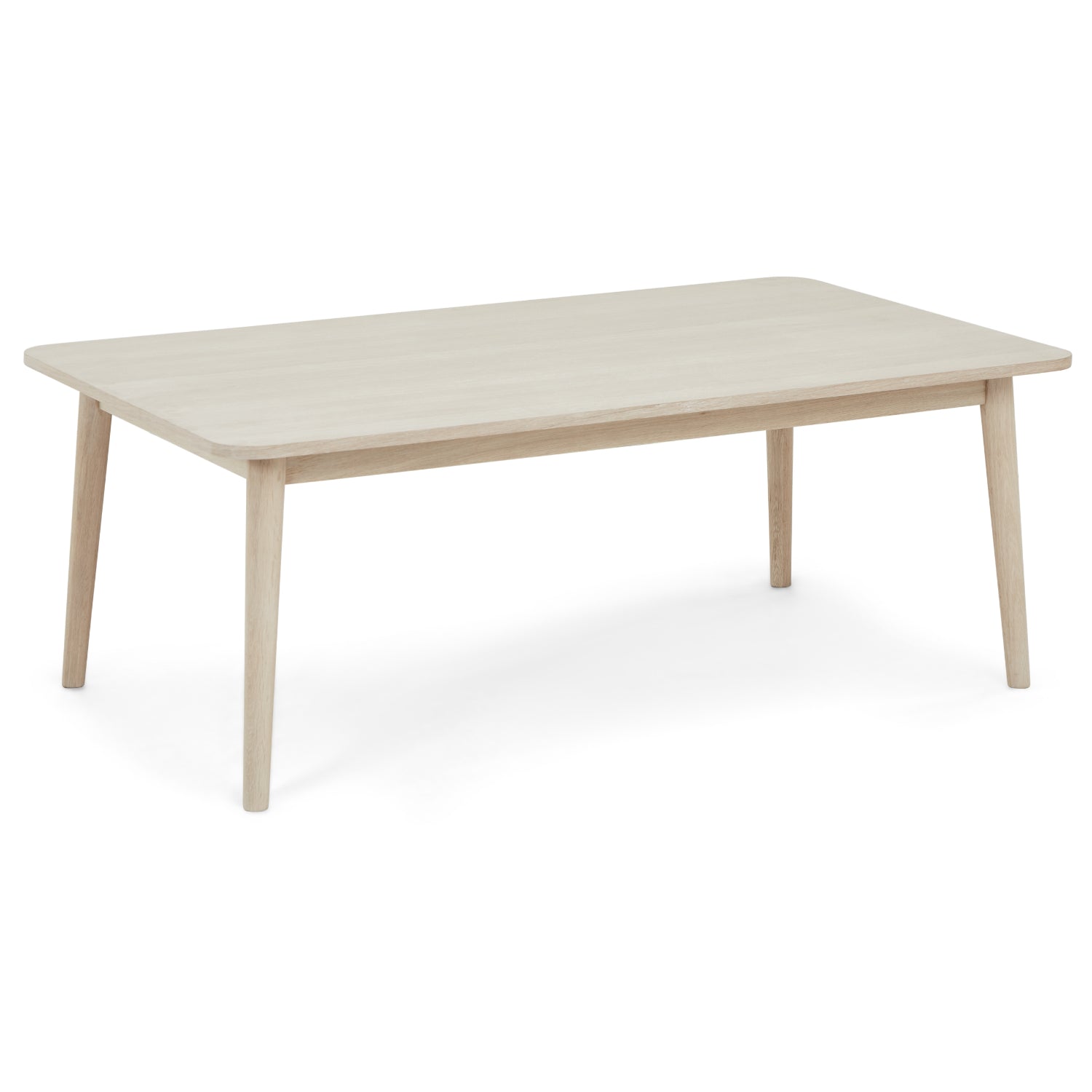 Rechteckiger Couchtisch Nyborg Eiche massiv 125x70 cm - FURNHOUSE