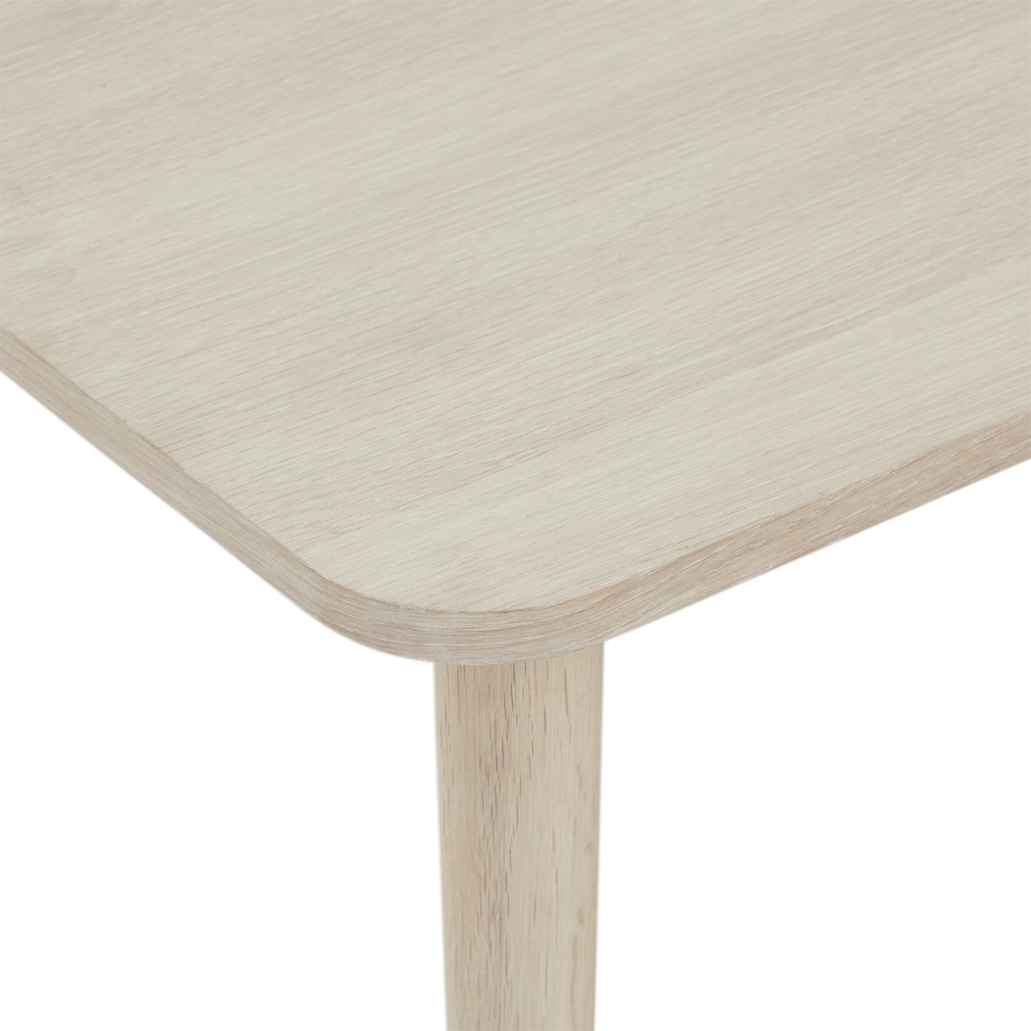 Rechteckiger Couchtisch Nyborg Eiche massiv 125x70 cm - FURNHOUSE