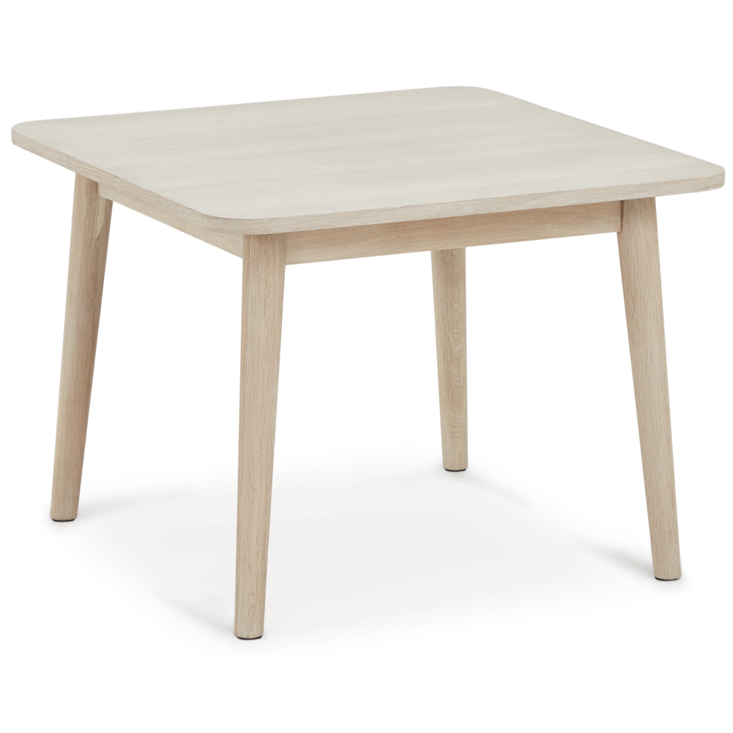 Quadratischer Couchtisch Nyborg Eiche massiv 70x70 cm - FURNHOUSE