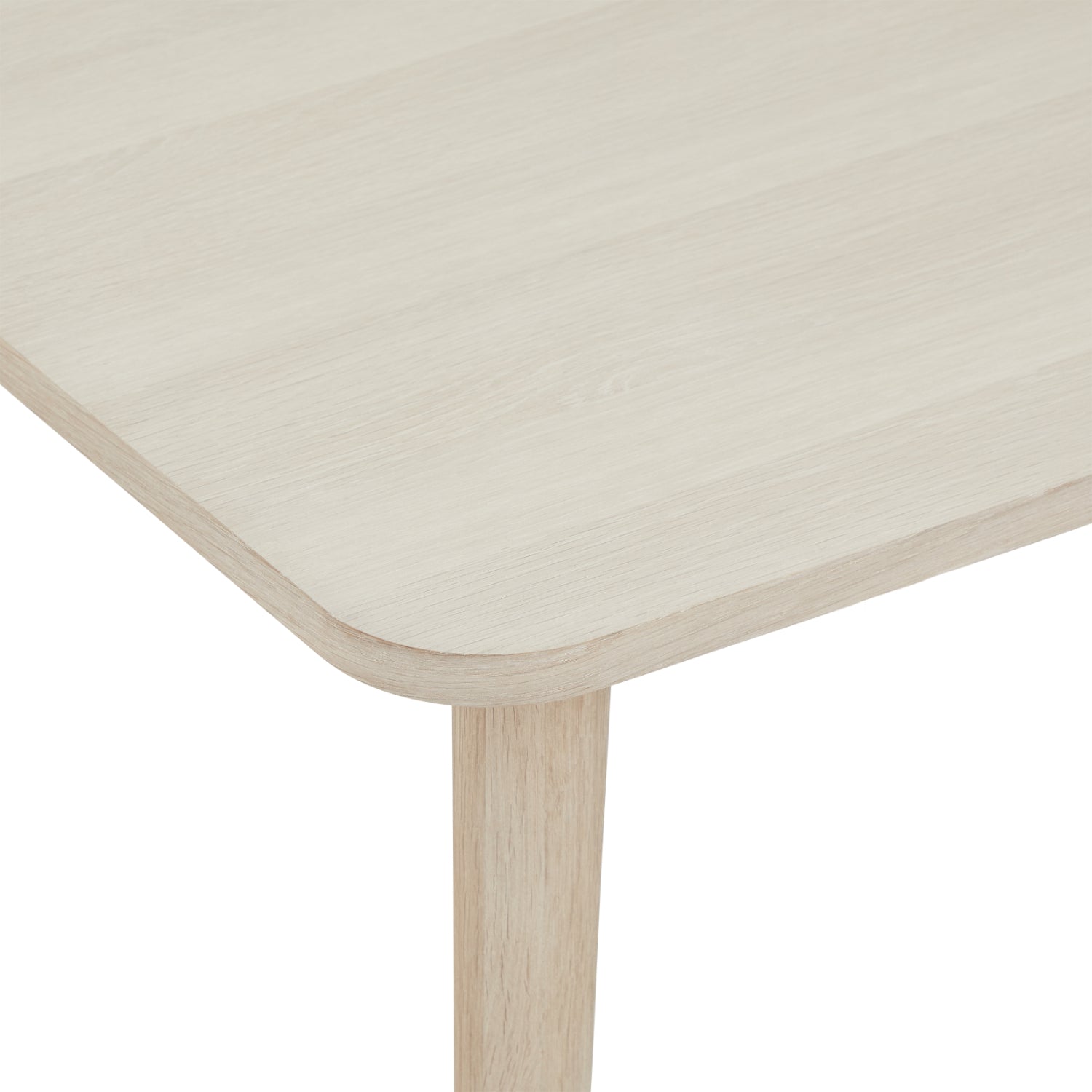 Quadratischer Couchtisch Nyborg Eiche massiv 70x70 cm - FURNHOUSE