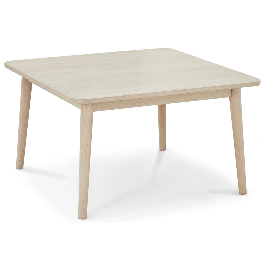 Quadratischer Couchtisch Nyborg Eiche massiv 90x90 cm - FURNHOUSE