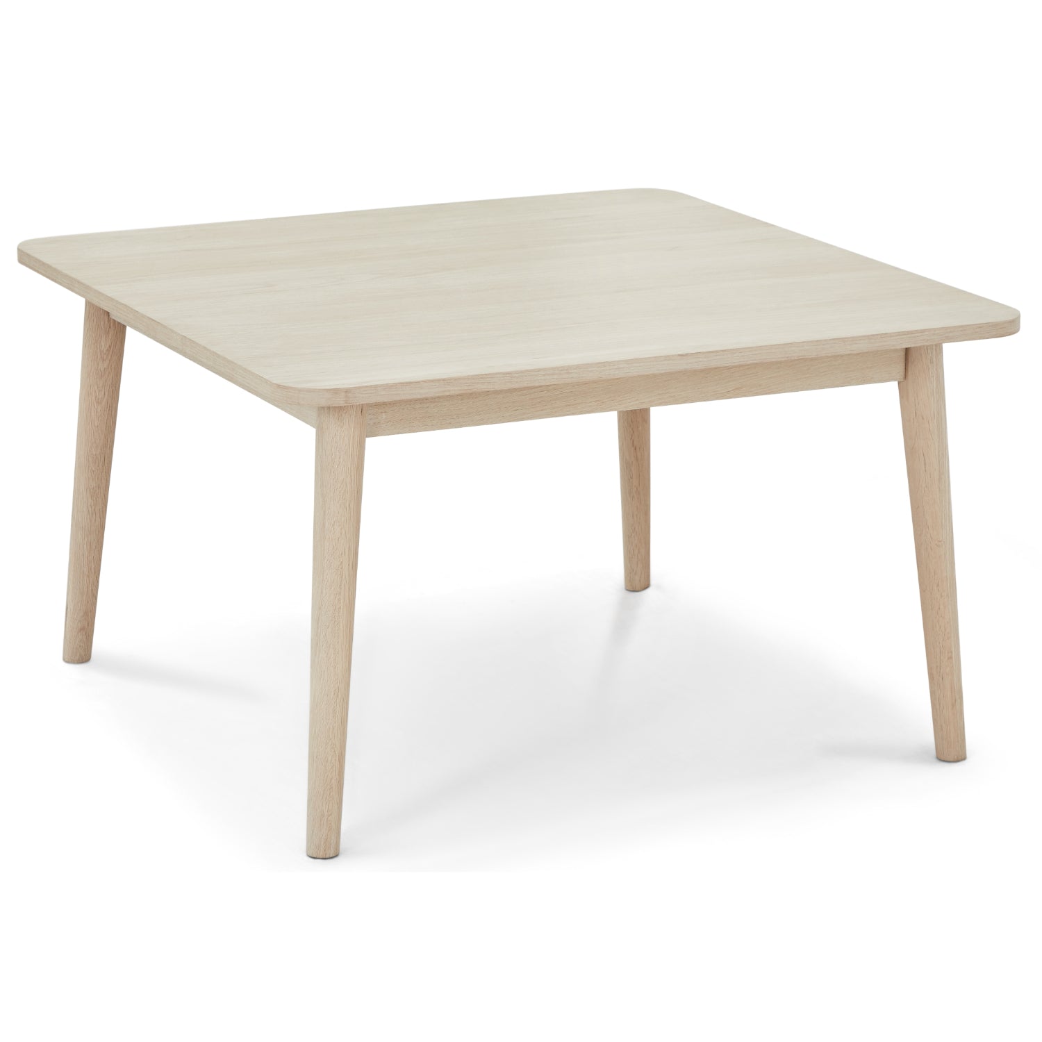 Quadratischer Couchtisch Nyborg Eiche massiv 90x90 cm - FURNHOUSE
