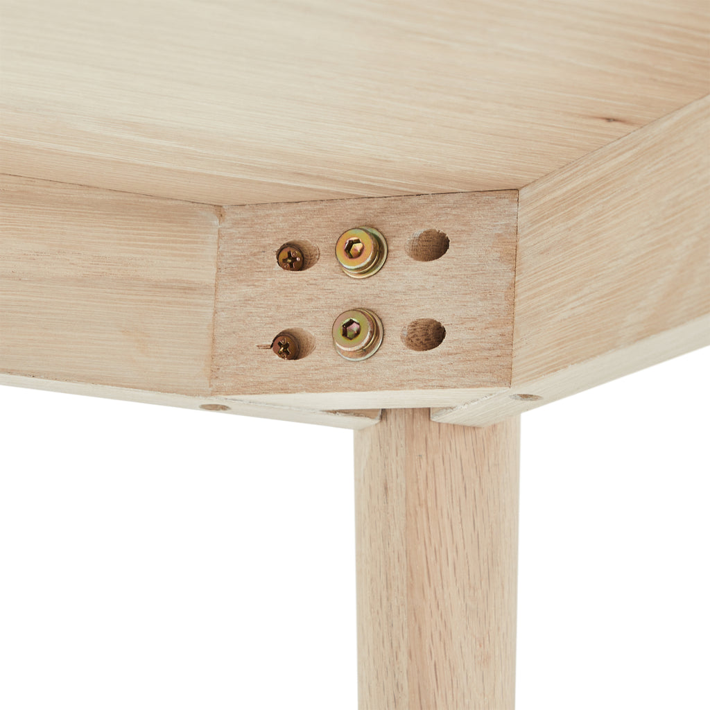 Quadratischer Couchtisch Nyborg Eiche massiv 90x90 cm - FURNHOUSE