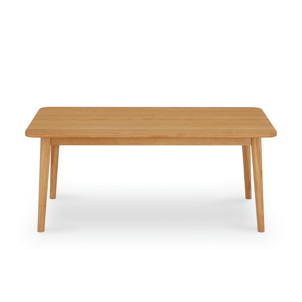 Rechteckiger Couchtisch Nyborg Eiche massiv 125x70 cm - Natürliches Öl - FURNHOUSE