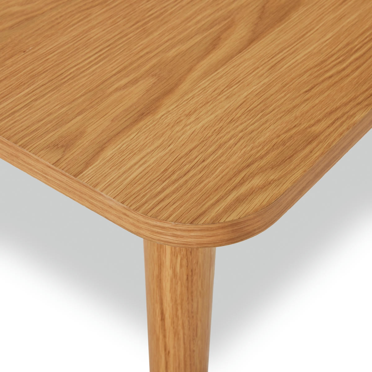 Rechteckiger Couchtisch Nyborg Eiche massiv 125x70 cm - Natürliches Öl - FURNHOUSE