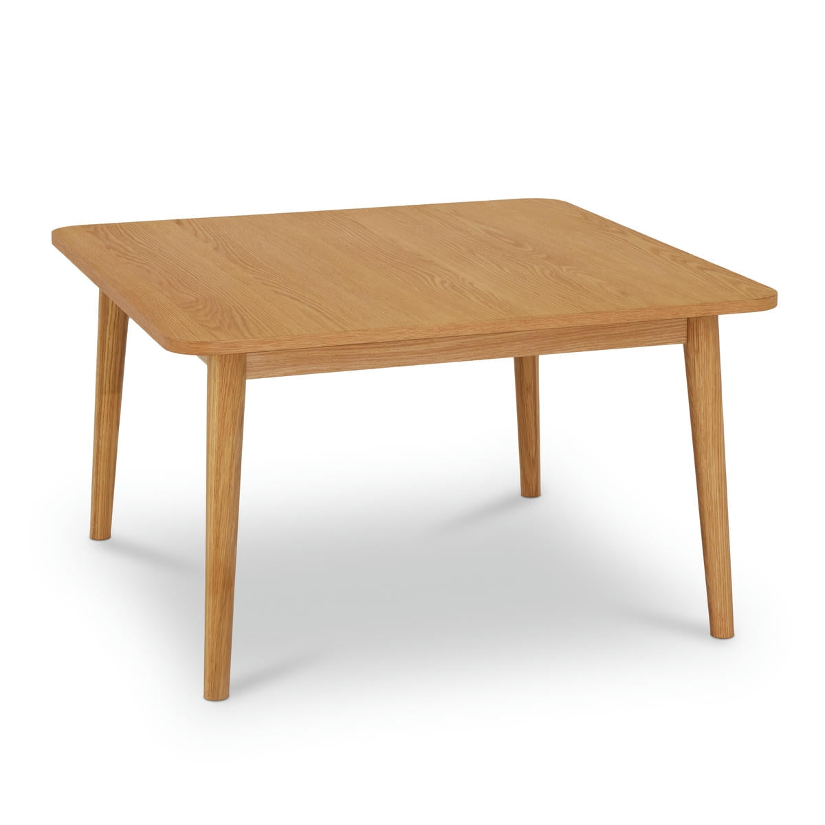 Quadratischer Couchtisch Nyborg Eiche massiv 90x90 cm - Natürliches Öl - FURNHOUSE