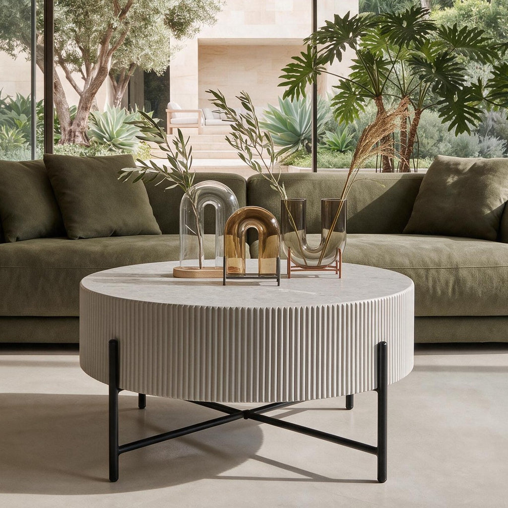 Couchtisch Milo ø80 cm Grau - Ansicht 3
