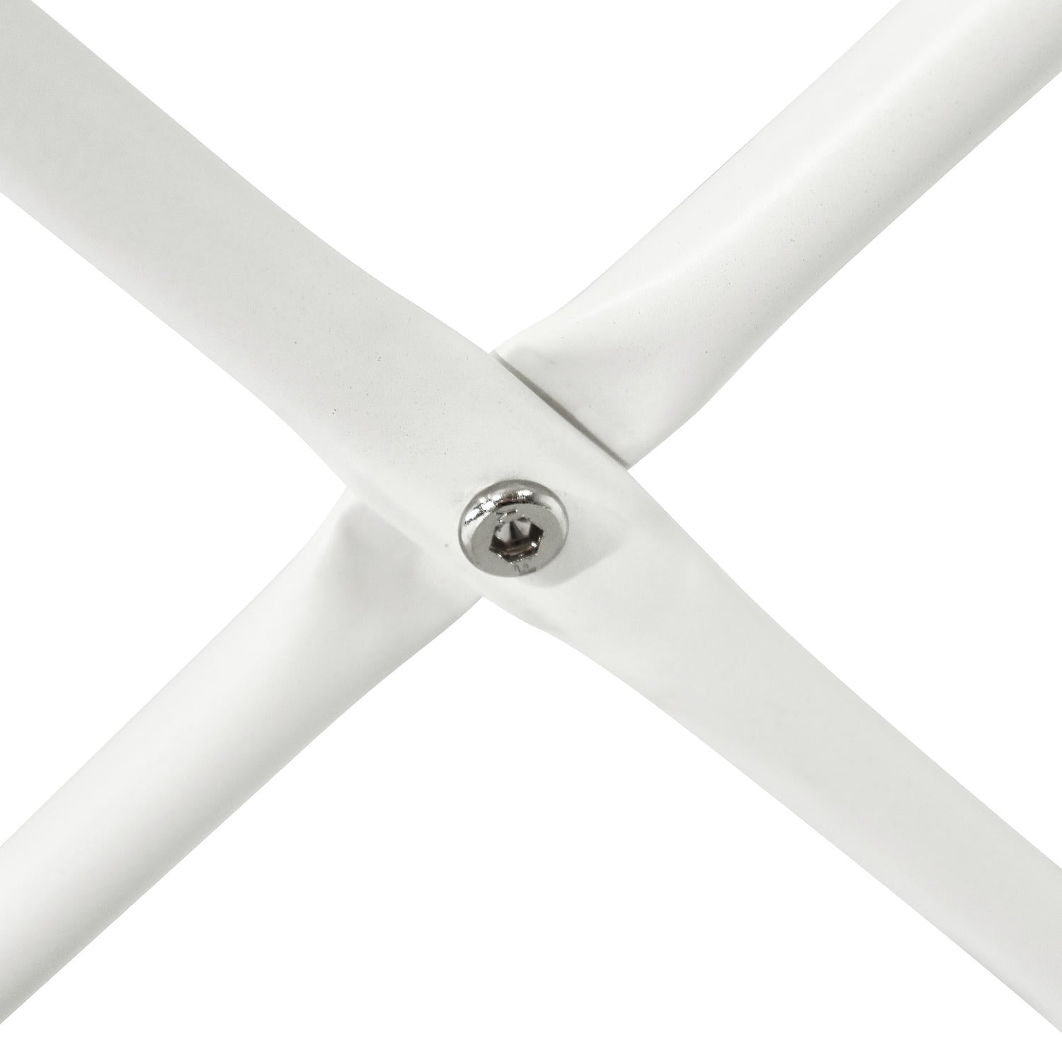 Milo Couchtisch Rund ø80 cm - Marmoroptik & Lamellenoptik Weiß