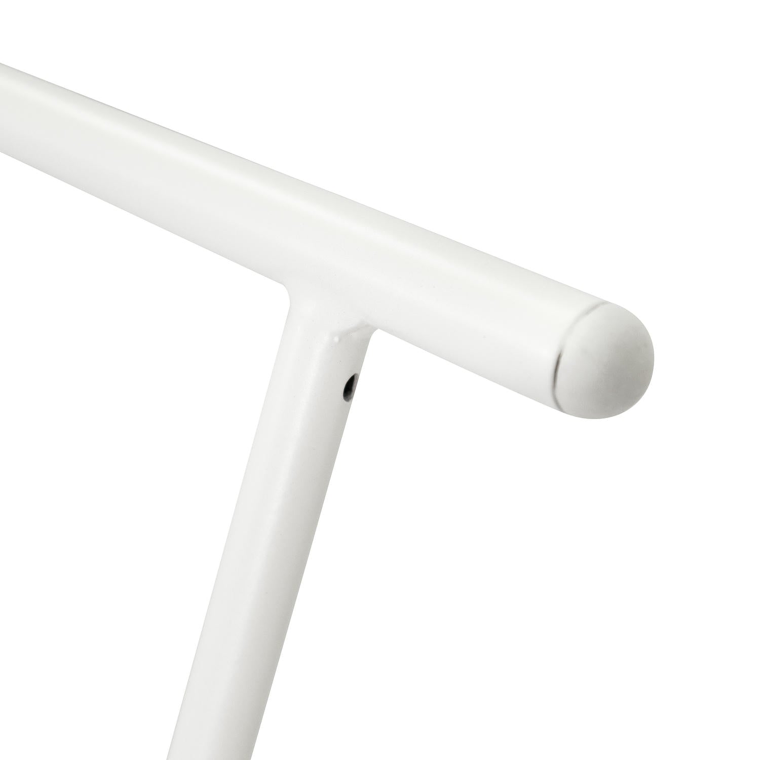 Milo Couchtisch Rund ø80 cm - Marmoroptik & Lamellenoptik Weiß