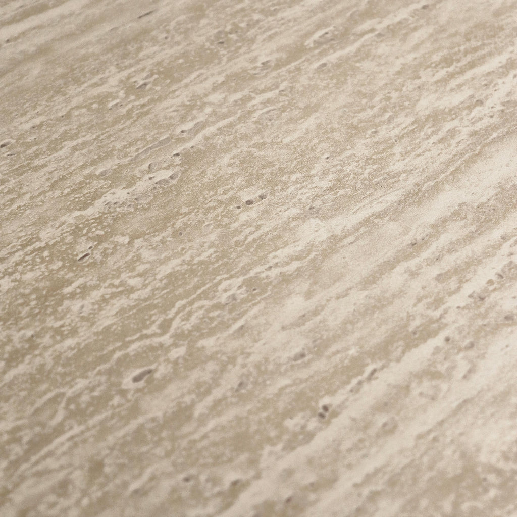 Tango Couchtisch Rund ø80 cm - Travertine-Optik Beige
