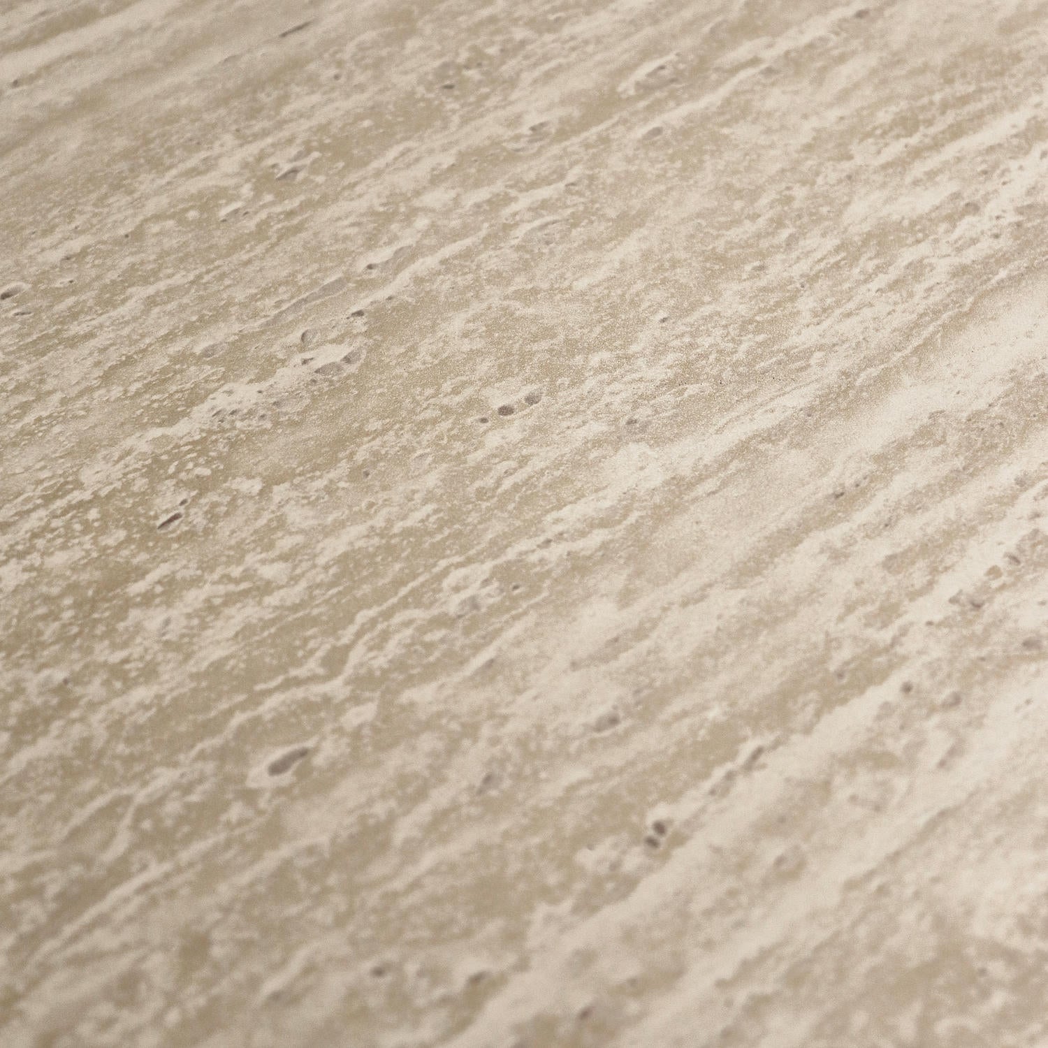 Tango Couchtisch Rund ø45 cm - Travertine-Optik Beige