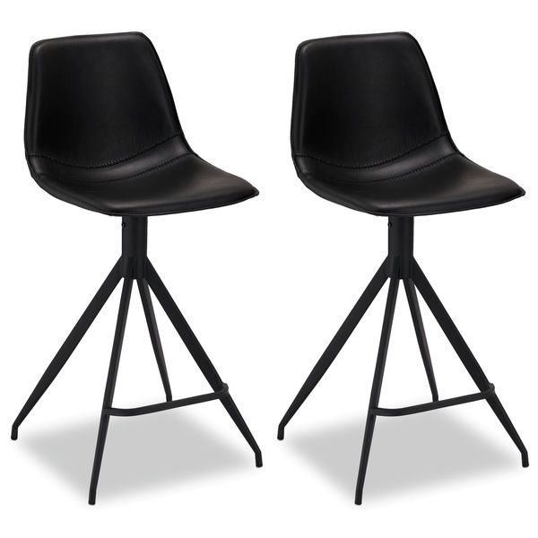 2er Set Barhocker Isabel Schwarz - FURNHOUSE