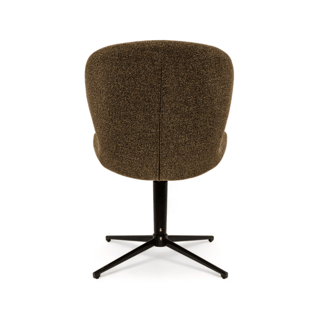 2er Set Esszimmerstühle - Drehbar - Braun - FURNHOUSE