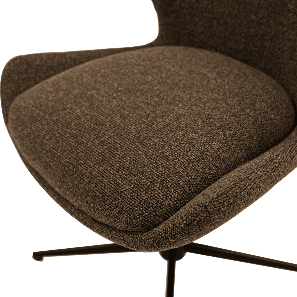 2er Set Esszimmerstühle - Drehbar - Braun - FURNHOUSE