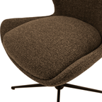 2er Set Esszimmerstühle - Drehbar - Braun - FURNHOUSE