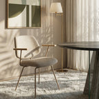 2er Set Esszimmerstühle mit Armlehne - Beige - FURNHOUSE