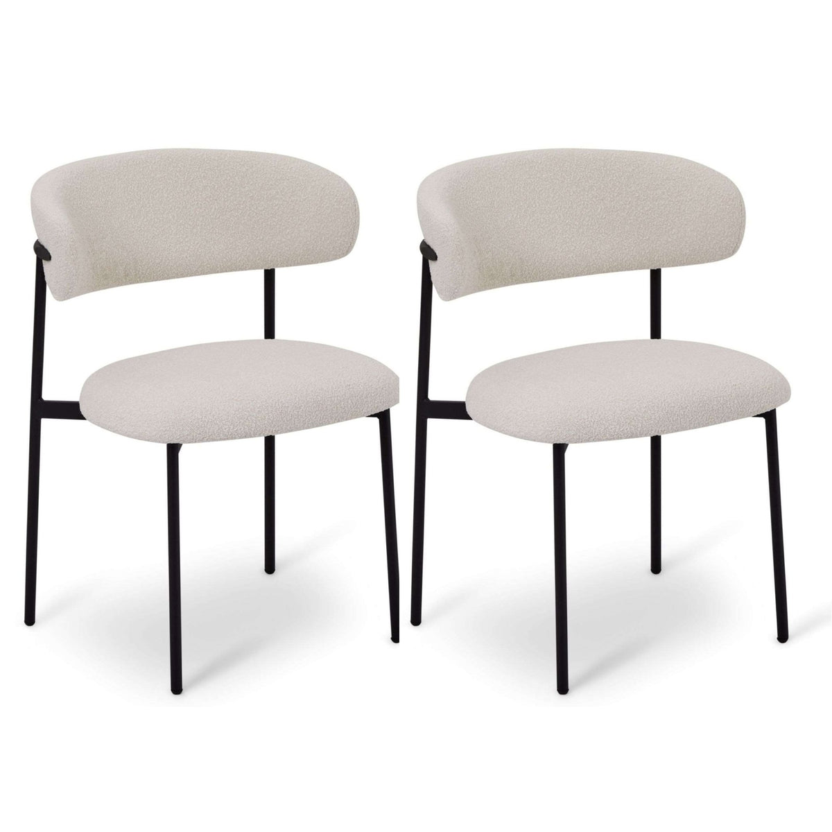 2er Set Polsterstühle Diana Weiß - FURNHOUSE