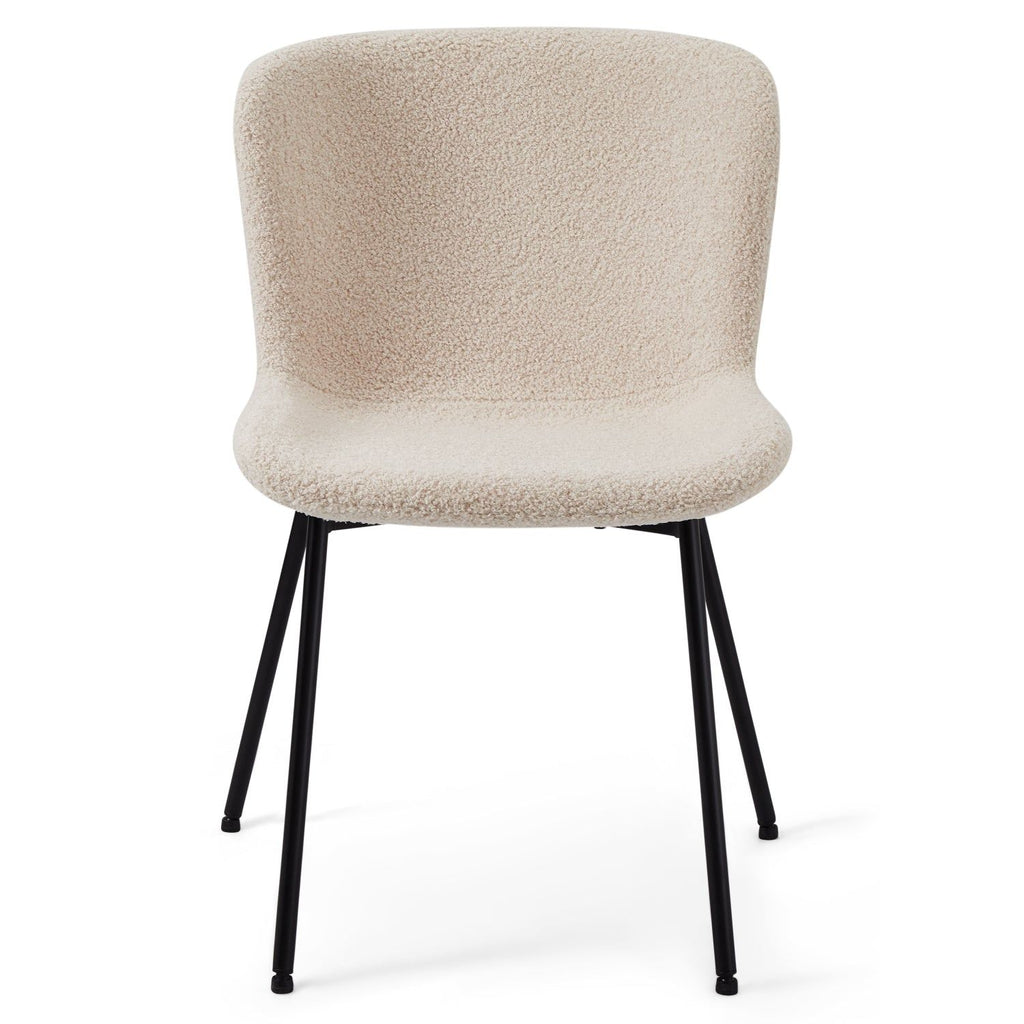2er Set Polsterstühle Teddy Beige - FURNHOUSE